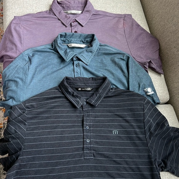 Travis Mathew Shirts Lot Of 3 Travis Mathew Mens Golf Shirts Size Large Poshmark